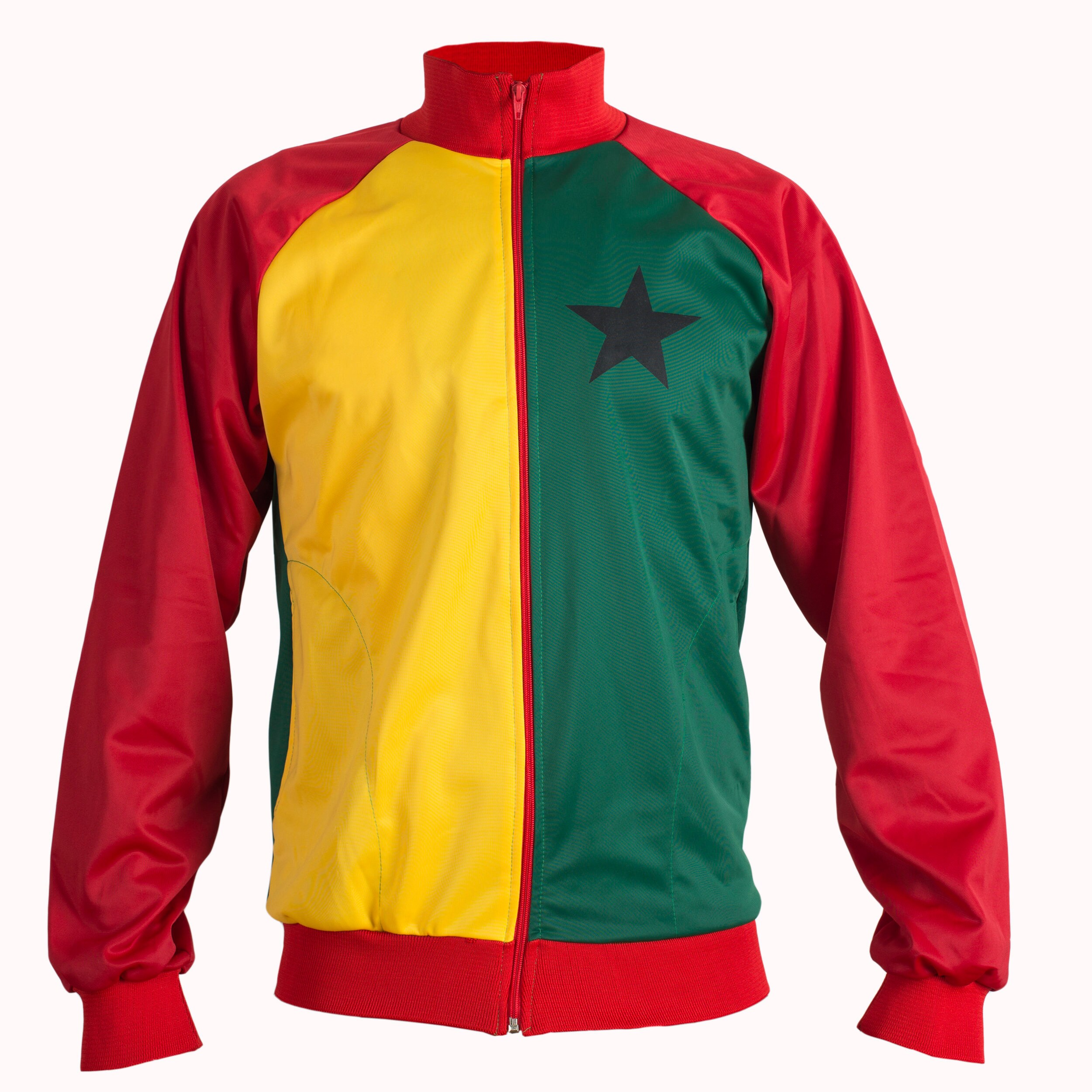 Image of Ghana 1980’S World Cup Jacket – Mens | Ghana Colours With Flag