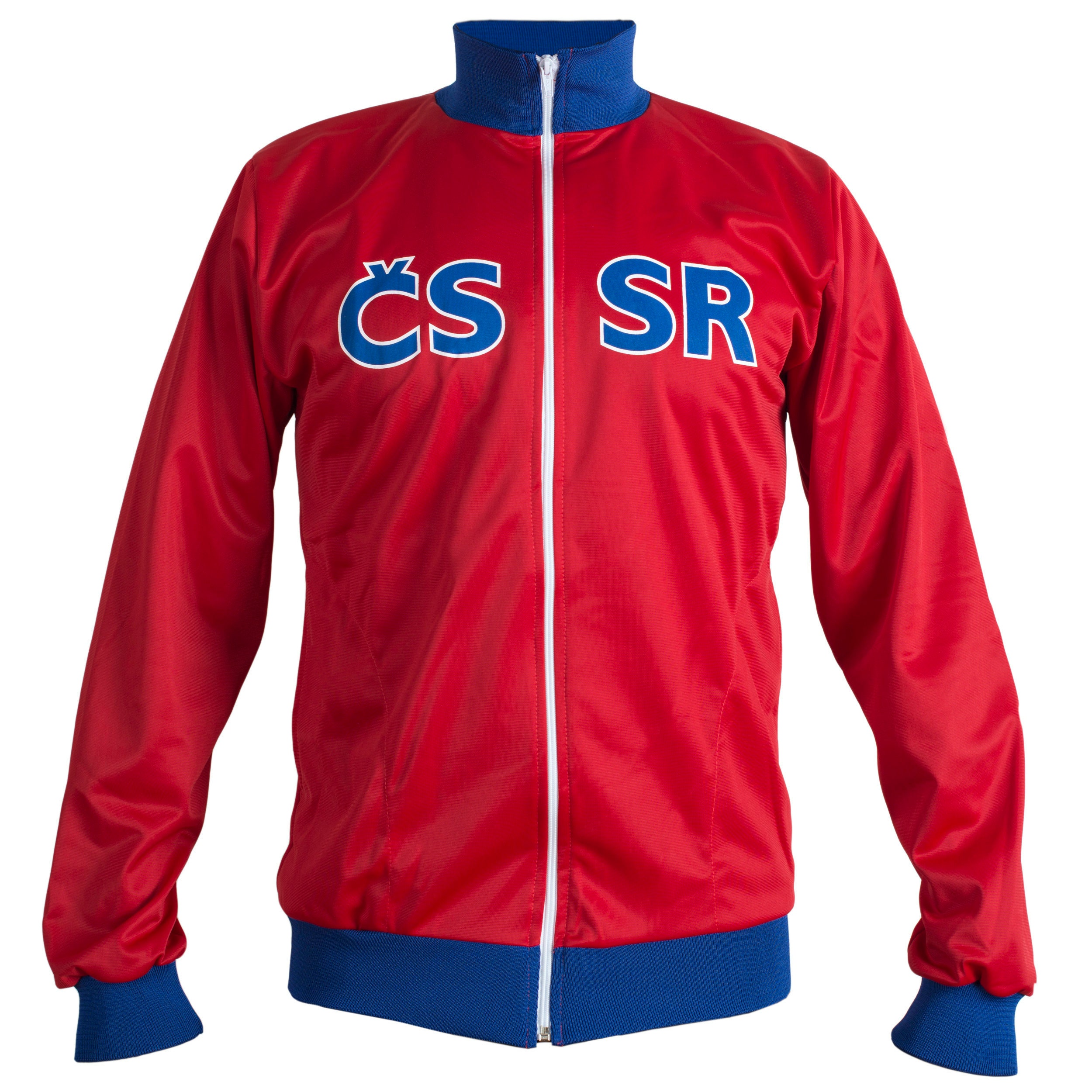 Image of Communist-Era Czechoslovakia 1968 Style Jacket – Men’S | Red With "Cssr' On Back