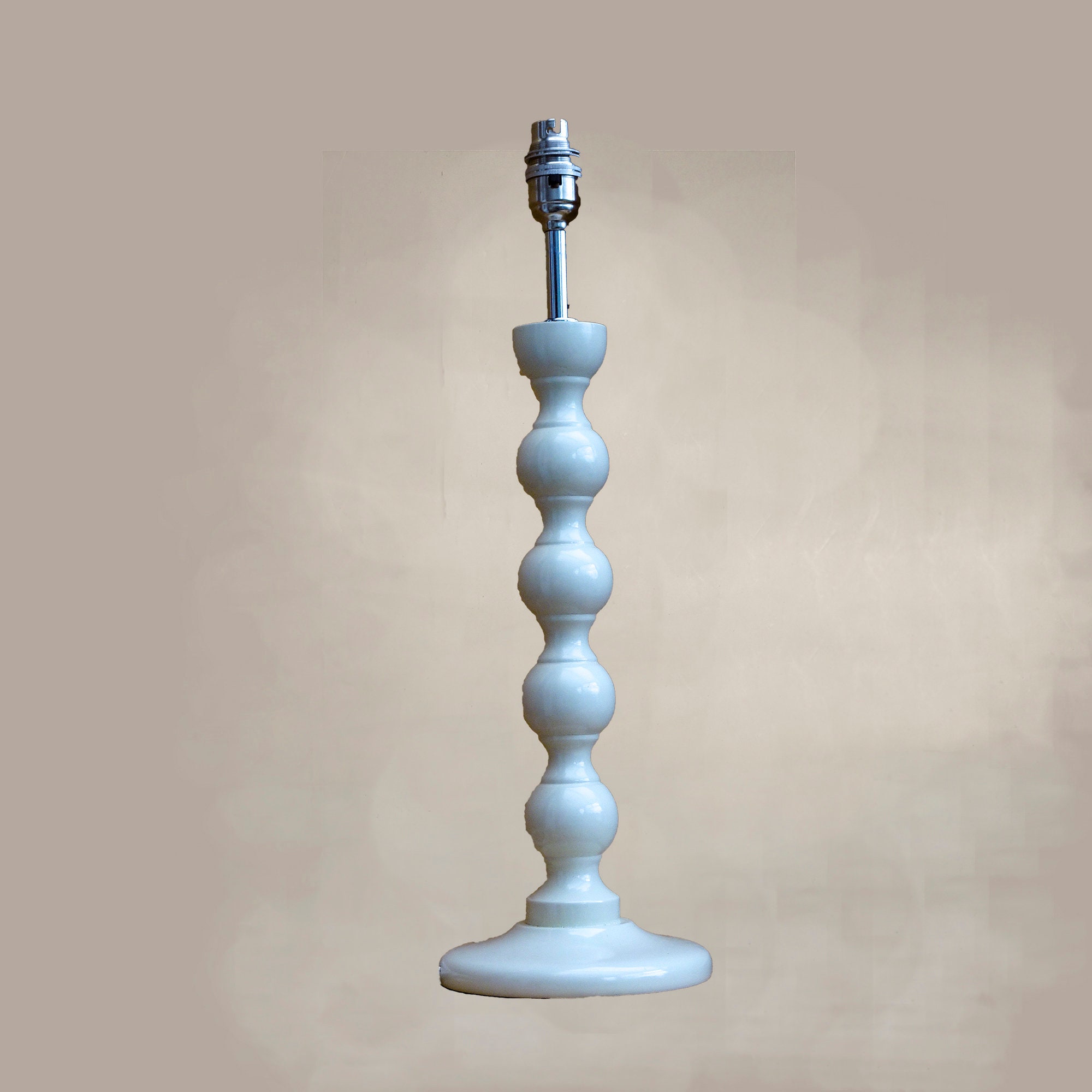 Premier White Bobbin Lamp 48cm tall Etsy