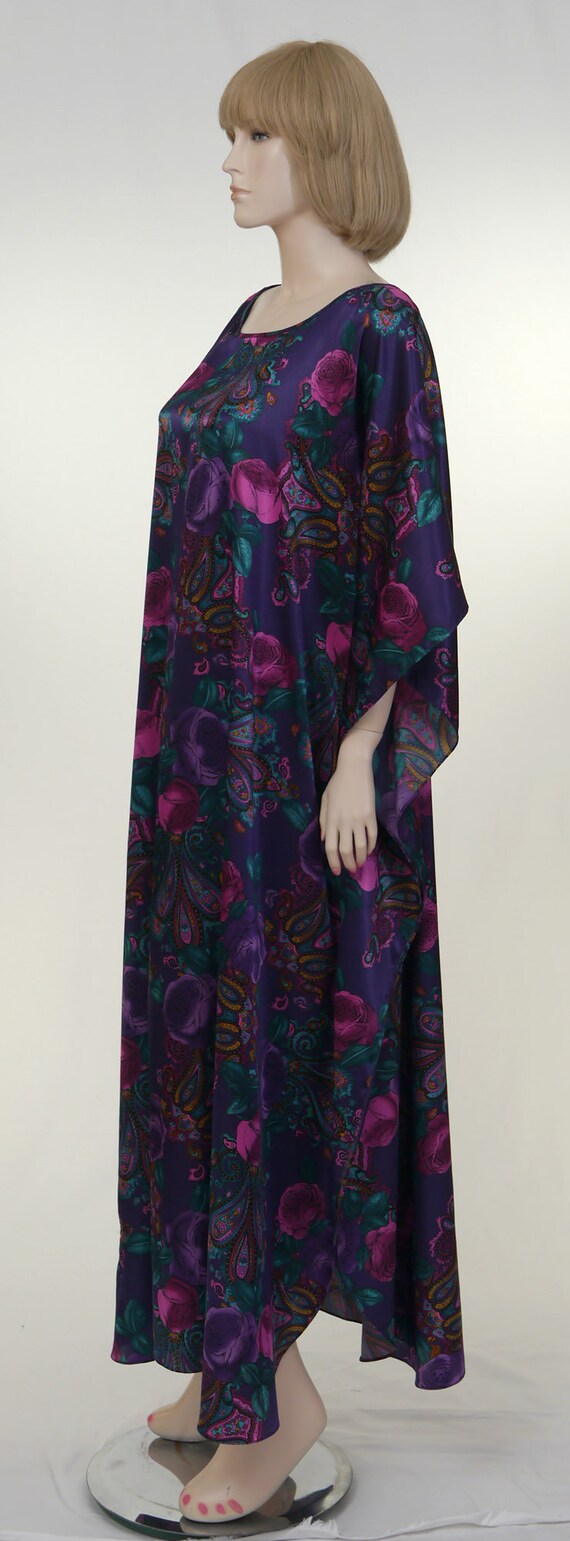 Vintage Paisley & Roses Caftan - Katherine Bishop… - image 4