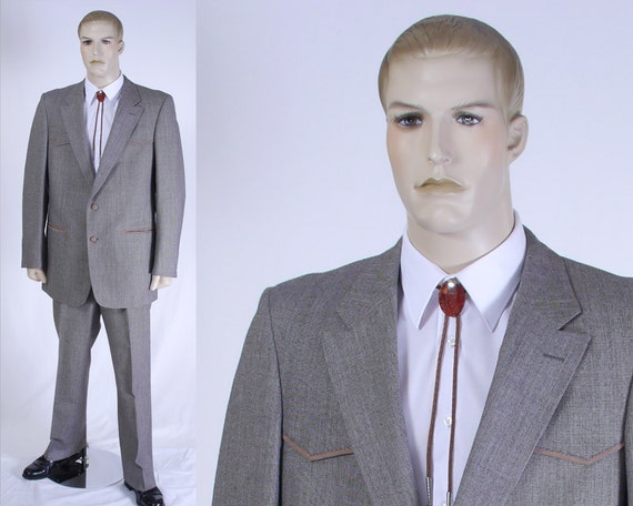 Vintage 1970s Men's Western Suit - Lined Sport Co