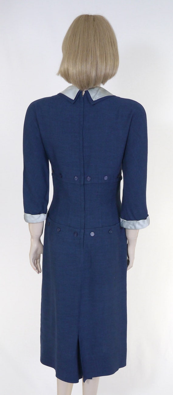 Vintage 1940s Drop Waist Dress - Bloomfield Junio… - image 6