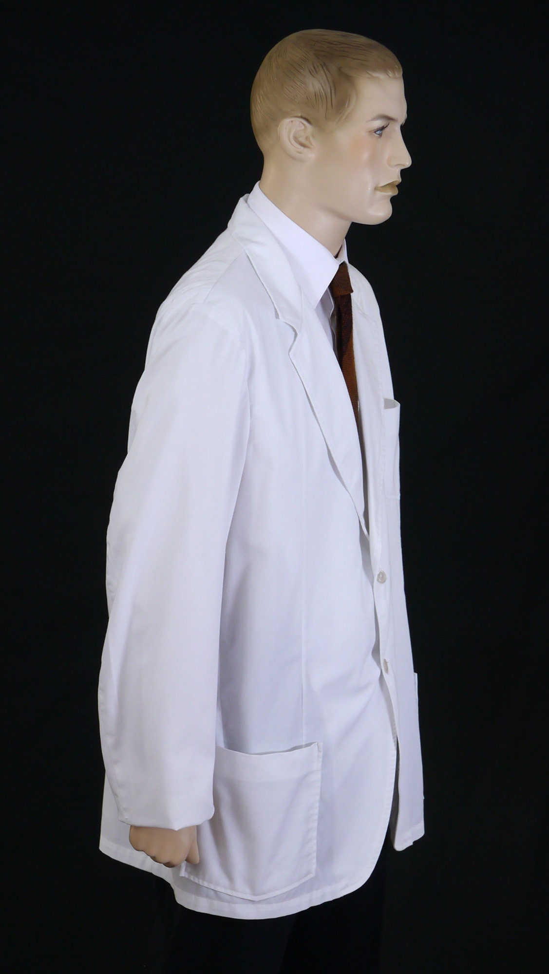 Vintage Dentist Lab Coat Halloween Costume Men's Costume Size Large Mr