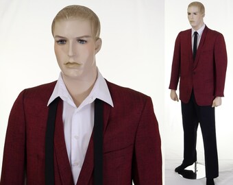 Vintage 1960's Men's After Six by Rudofker Cream Polyester Vintage 1960's Men's After Six by Rudofker Cream Polyester