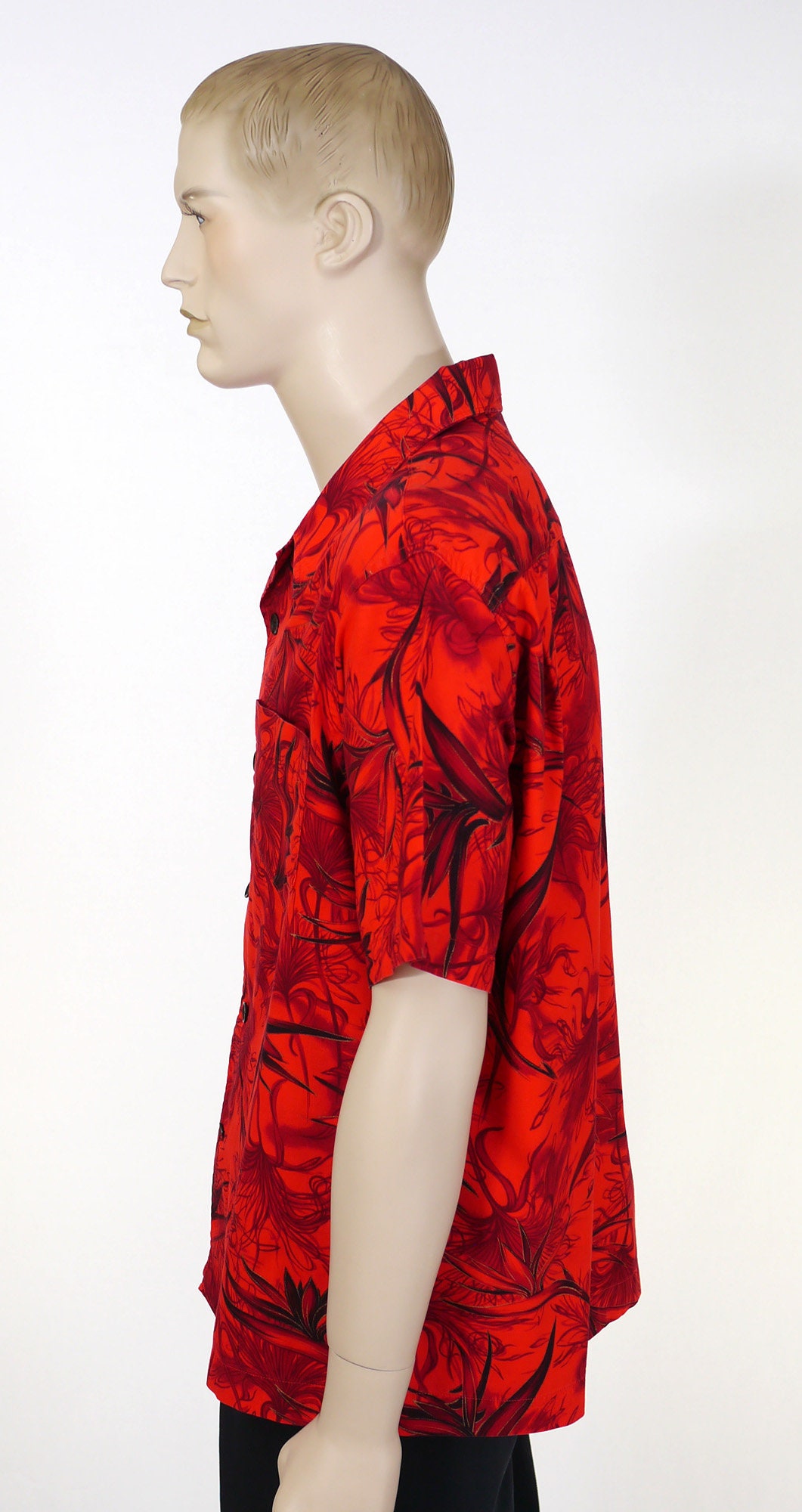 Chemise Hawaïenne Vintage New Era Bird Of Paradise - Taille L, Années 40-50, Parfait état