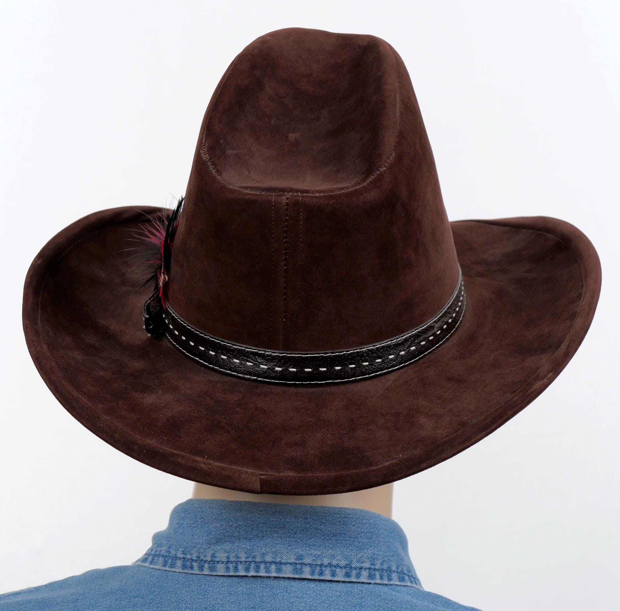 Brown Cowboy Hat - Classic Felt Western Hat Sz 6 7/8 Bailey Five Point 3X Cowboy Hat – Hats.com main image 3