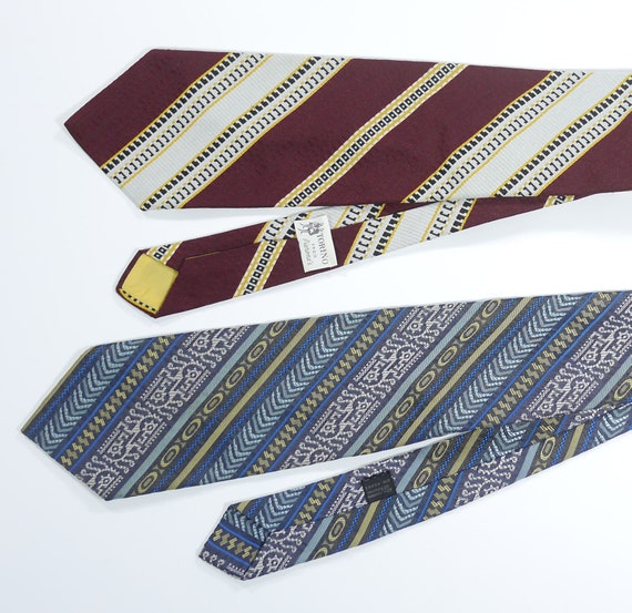 Vintage Men's Silk/Polyester Neckties and Tie Cas… - image 6