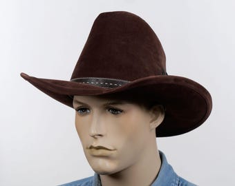 Vintage Black Cowboy Hat: Handmade O display picture 1