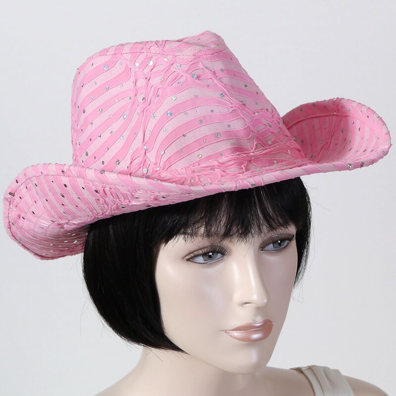 Cowboy Hat Glitter Silver Hats Unisex main image 0