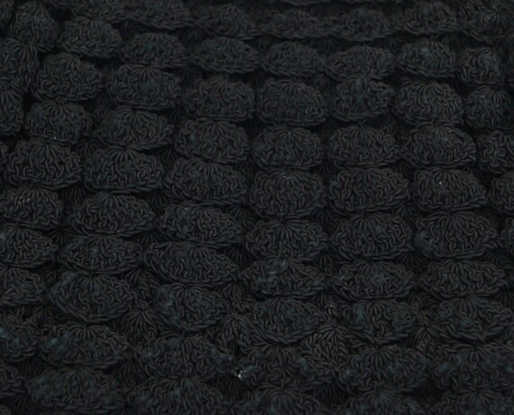 Vintage Black Crochet Handbag with Lucite Closure… - image 2