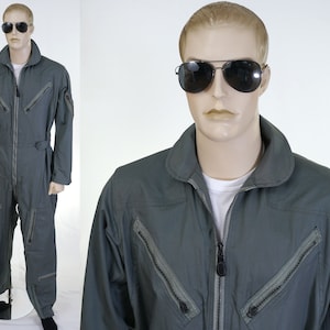 Authentic USAF Flight Suit - NEW - Flight Overalls - Uniform - Mid Century Uniform - Sage Green Flight Suit - Medium/Long - USAF Coveralls