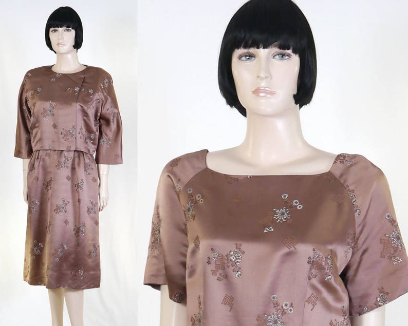 satin asian dress