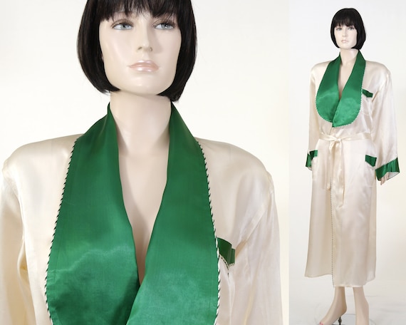 Vintage Satin Robe - Women's Satin Robe - Fashion… - image 1