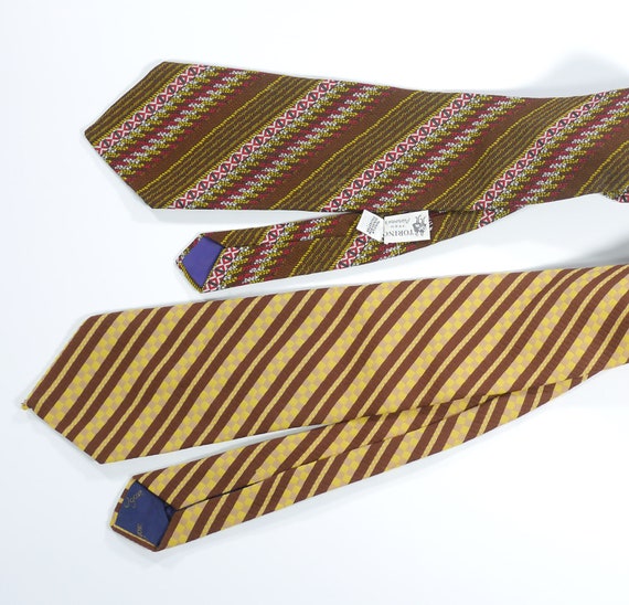 Vintage Men's Silk/Polyester Neckties and Tie Cas… - image 8