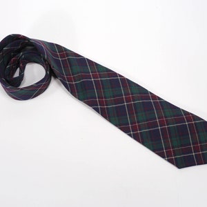 Vintage Men&#39;s Plaid Pendleton Necktie - Tarten Ties - Made In USA - 100% Wool Tie - Men&#39;s Ties - Plaid Ties