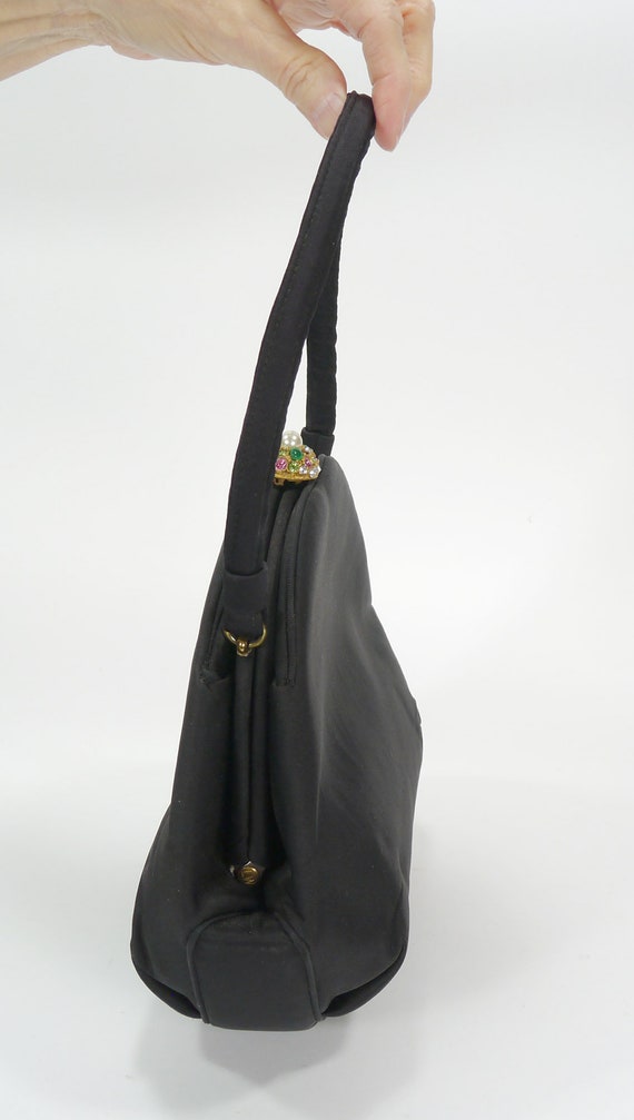 Vintage 1950s Ladies Crown Lewis Handbag - Jewele… - image 7