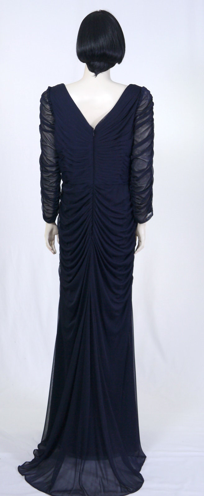 knee length dresses for ladies Adrianna Papell Womens Floral Embroidered Evening Dress Navy Xs