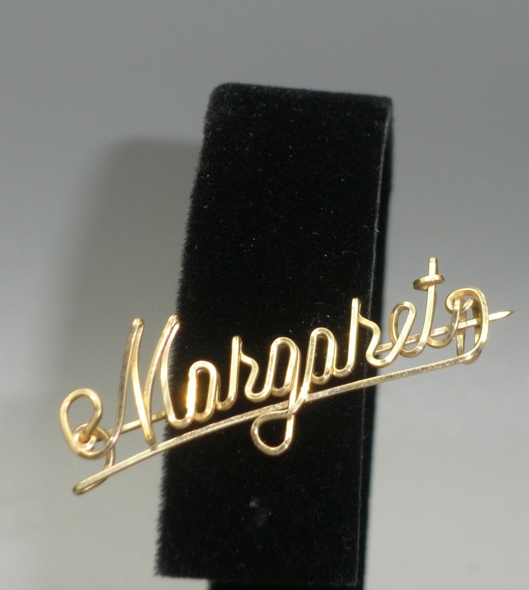 Gold Filled Wire Name Pin Etsy