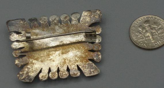 Peru Sterling Miner Pin/Brooch - image 3