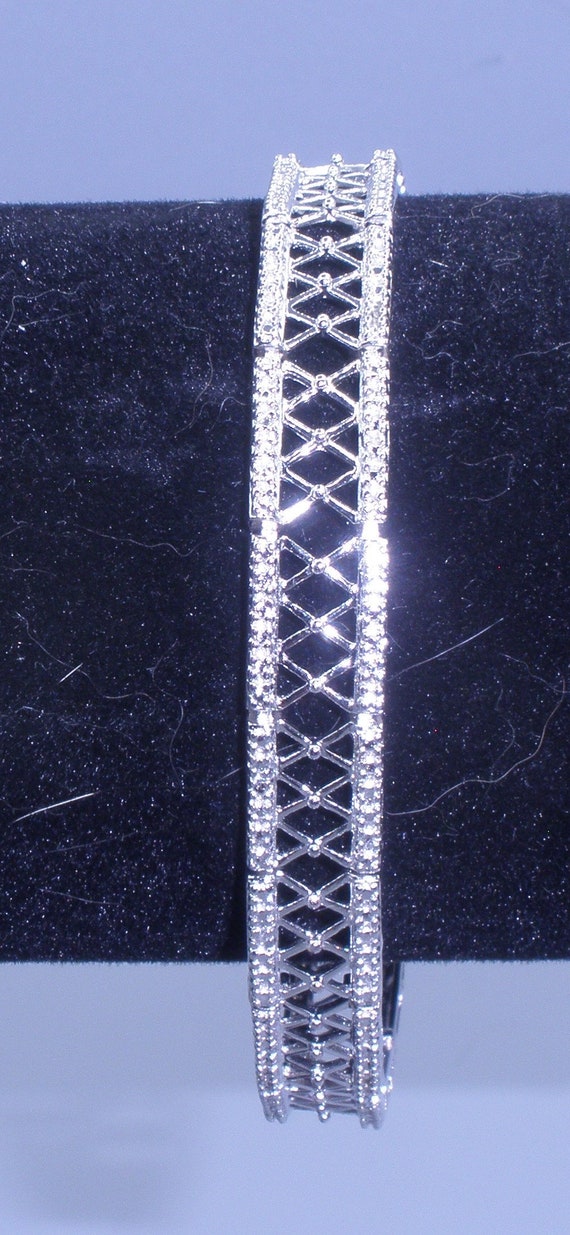 Ross Simons Sterling X Link Bracelet - image 1