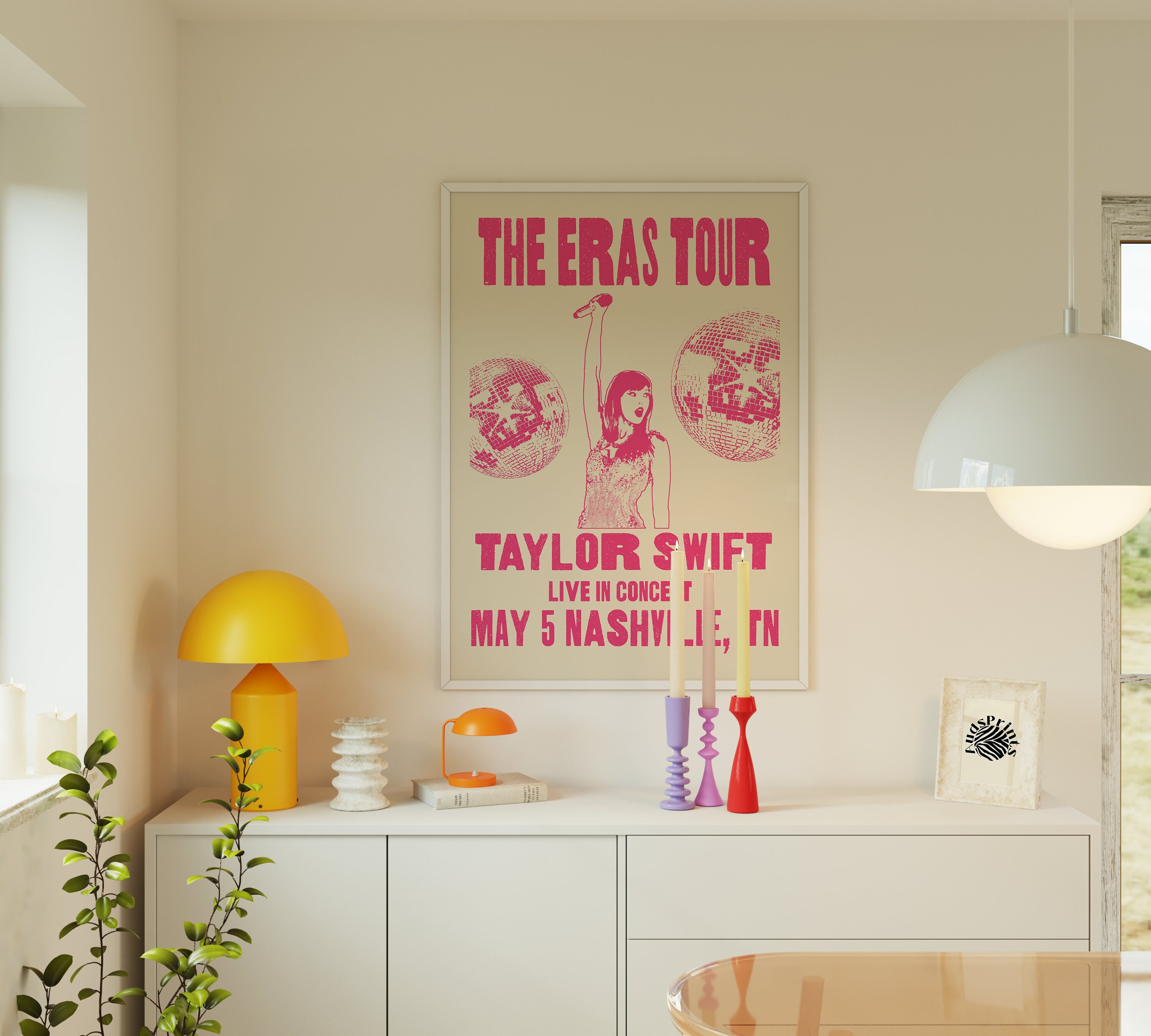 Pink Eras Tour Poster