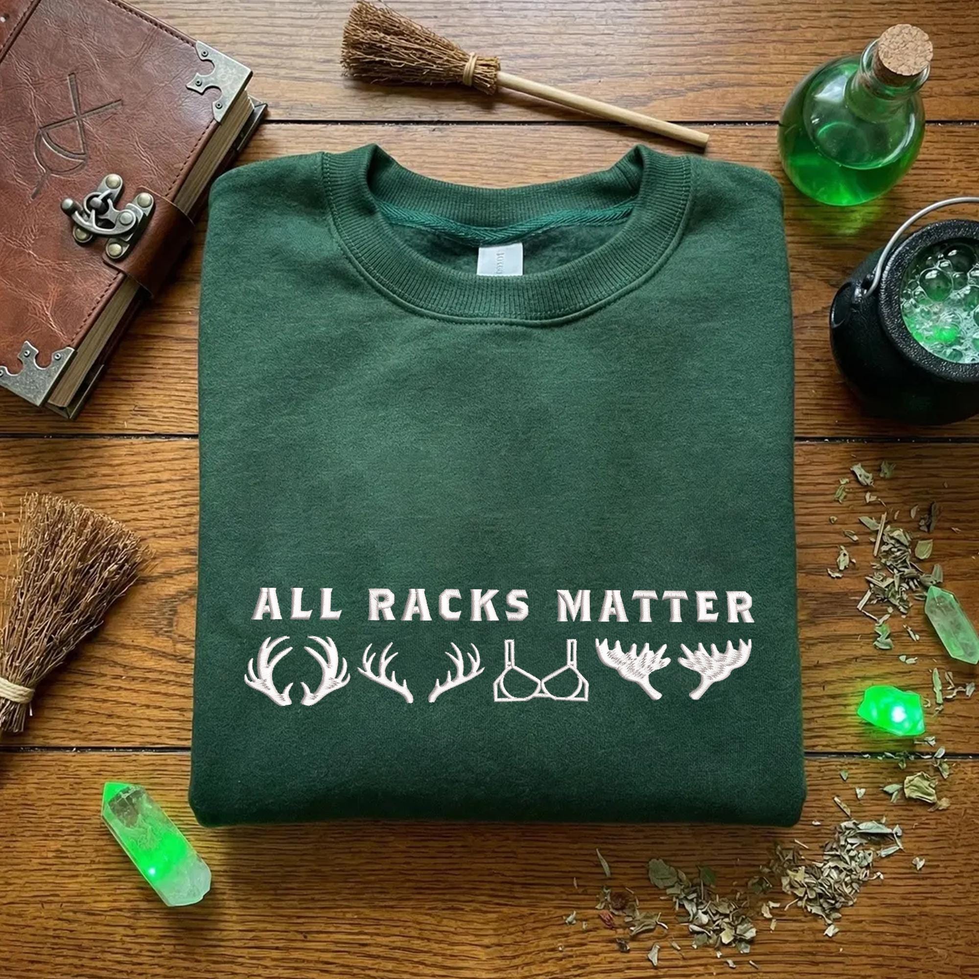 Embroidery Design File: All Racks Matter Embroidery, Deer Hunting ...