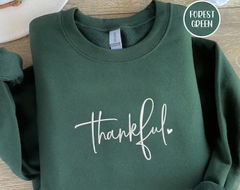 Stickdatei: Thankful Embroidery, Dankbarer Liebhaber, Hallo Danksagung, Frauen Dankbar, Frauen Geschenk zum Erntedankfest.