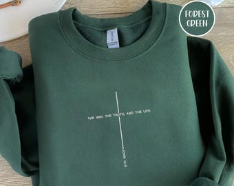 Stickdatei: Christliche Weihnachtsstickerei, Johannes 14 6, Jesus Liebhabergeschenk, Der Weg die Wahrheit das Leben, Frauenglaube Datei