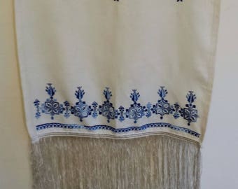 Palestinian embroidered scarf