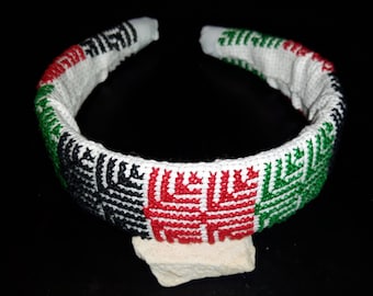 Diadema bordada colores palestinos