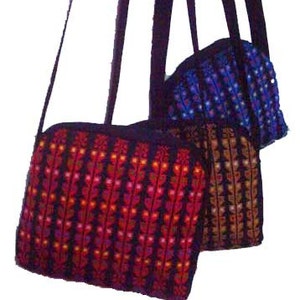 Palestinian tatreez embroidered handbag