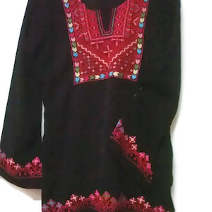 Palestinian Bedouin embroidered blouse