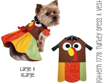 turkey dog sweater