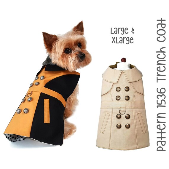 Dog Trench Coat Sewing Pattern 1536 Pet And Cat Clothes Dog Trench Coat Sewing Pattern 1536 Pet, Dog Trench Coat Costume