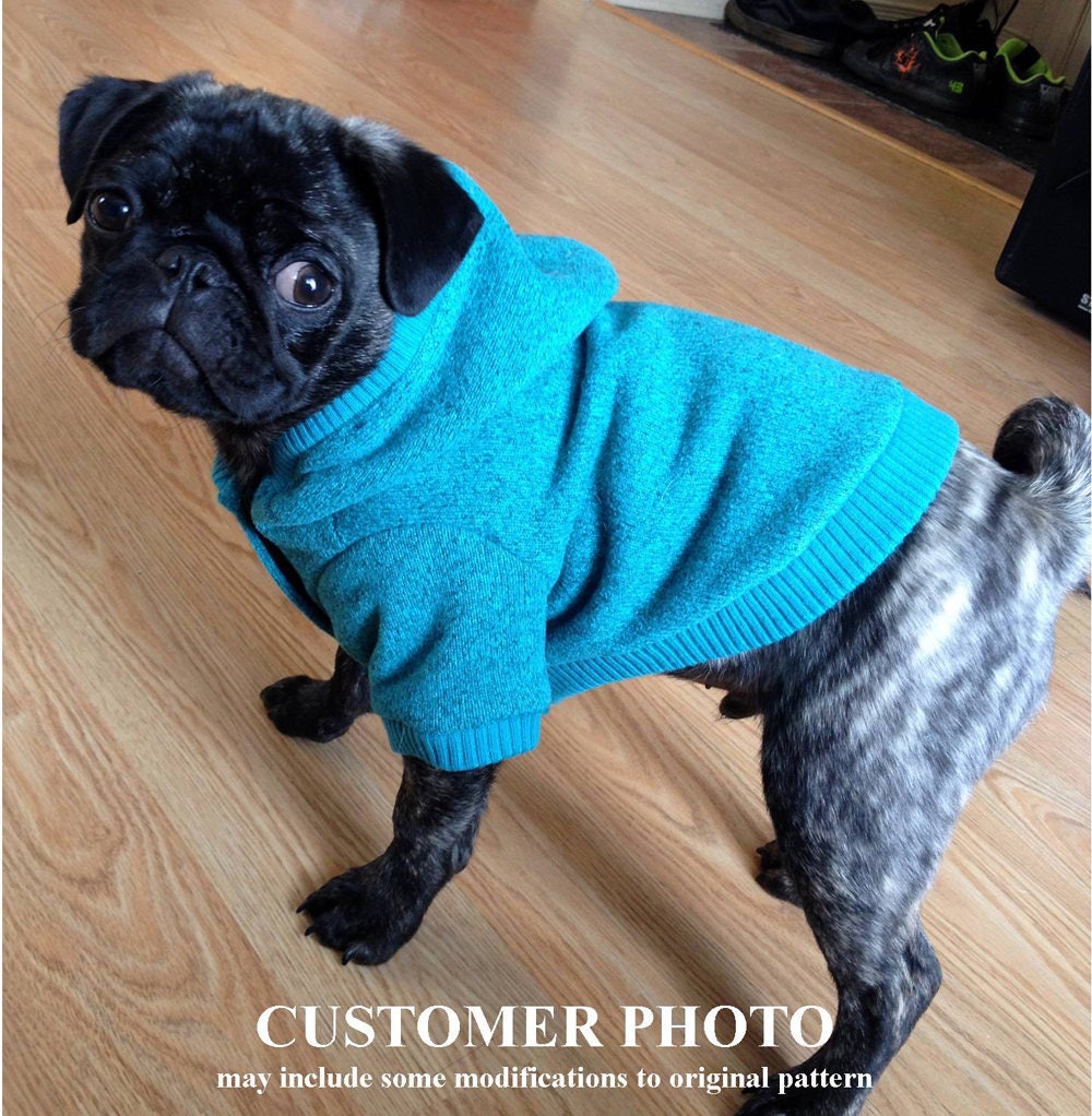Dog Hoodie Pattern 1761 Dog Clothes Patterns Dog Jackets Etsy