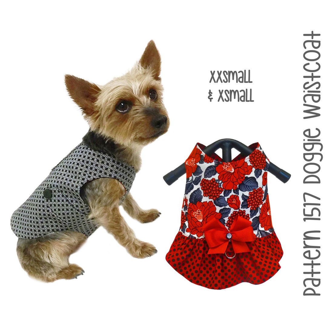 Dog Vest Sewing Pattern 1517 Pet Sewing Patterns Dog Etsy