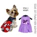 Emma Lee Dog Dress Sewing Pattern 1619  - Small Dog Clothes Patterns - Small Dog Dress Harness - Pet Cat Clothes - Pet Harnesses - Sm & Med 