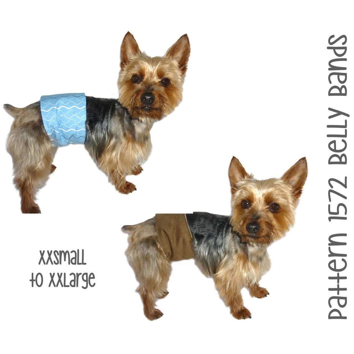 Dog Belly Band Sewing Pattern 1572 Male Dog Diapers Pet Etsy