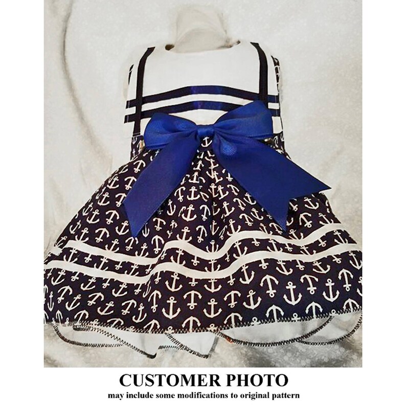 Ships Ahoy Sailor Dog Dress Sewing Pattern 1623 Nautical Dog Etsy