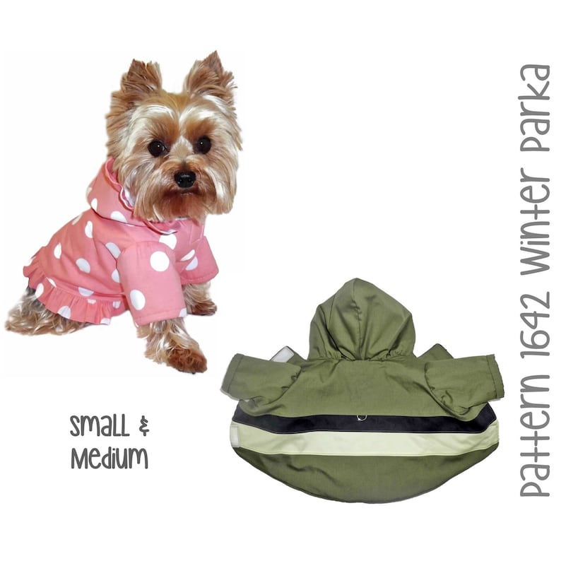 Winter Dog Coat Sewing Pattern 1642 Dog Clothes PDF Sewing Etsy