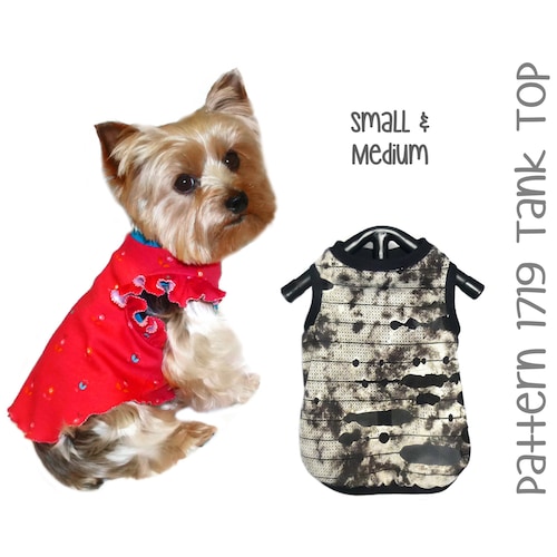 Dog Tank Top Sewing Pattern 1719 Dog Sports Shirts Small Etsy