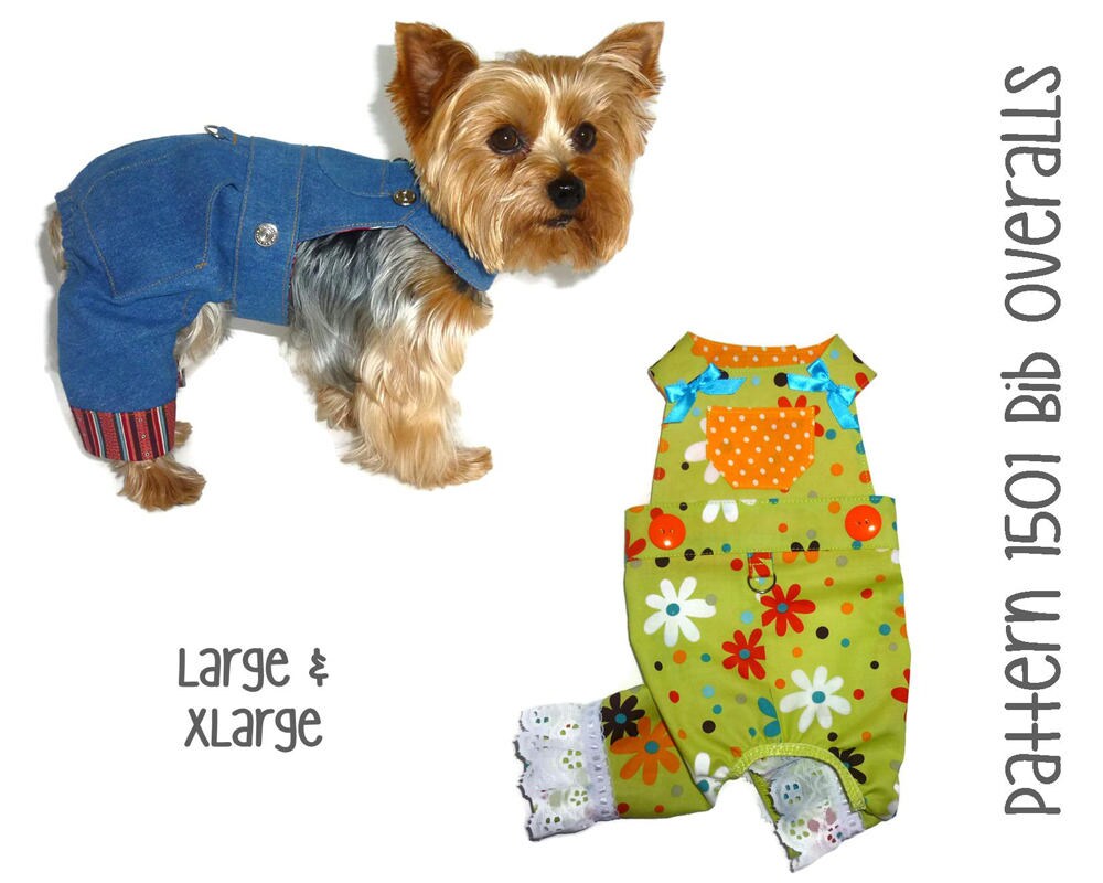Dog Overalls Pattern 1501 Dog Bib Overalls Dog Harness Etsy