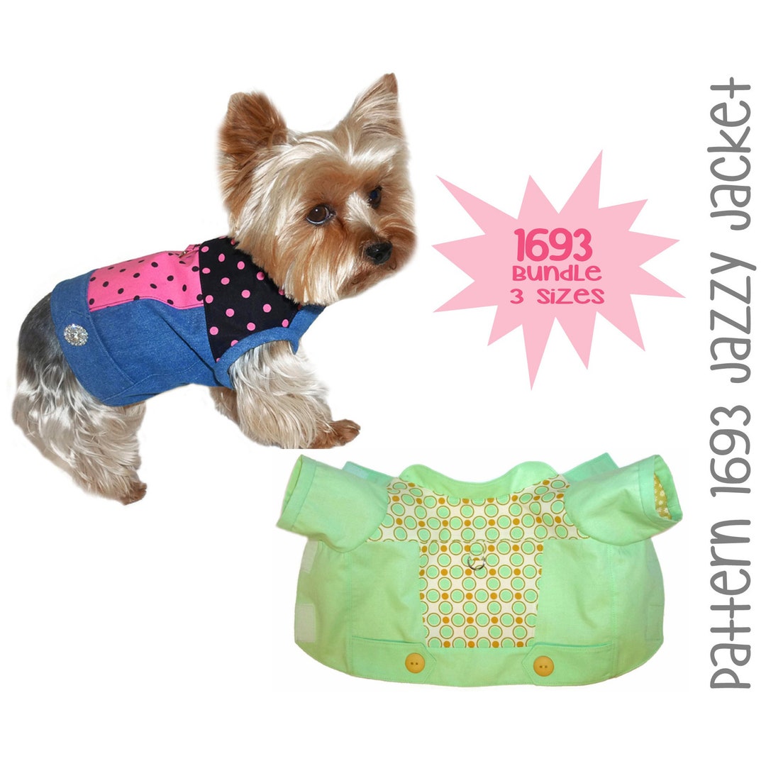 Jazzy Dog Jacket Sewing Pattern 1693 Leather Dog Jackets - Etsy