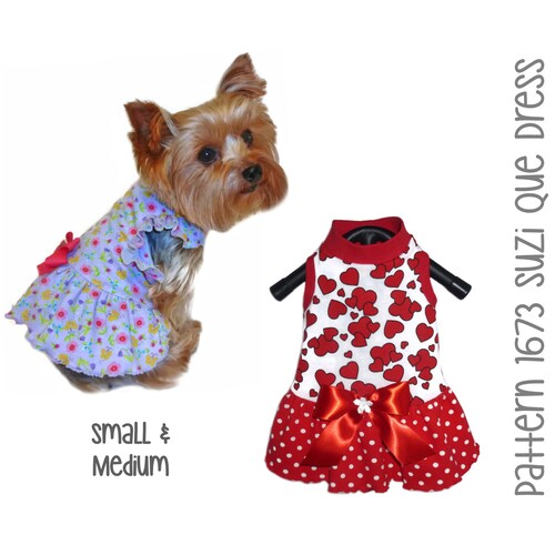 Suzi Que Dog Dress Sewing Pattern 1673 Dog Summer Clothes Etsy