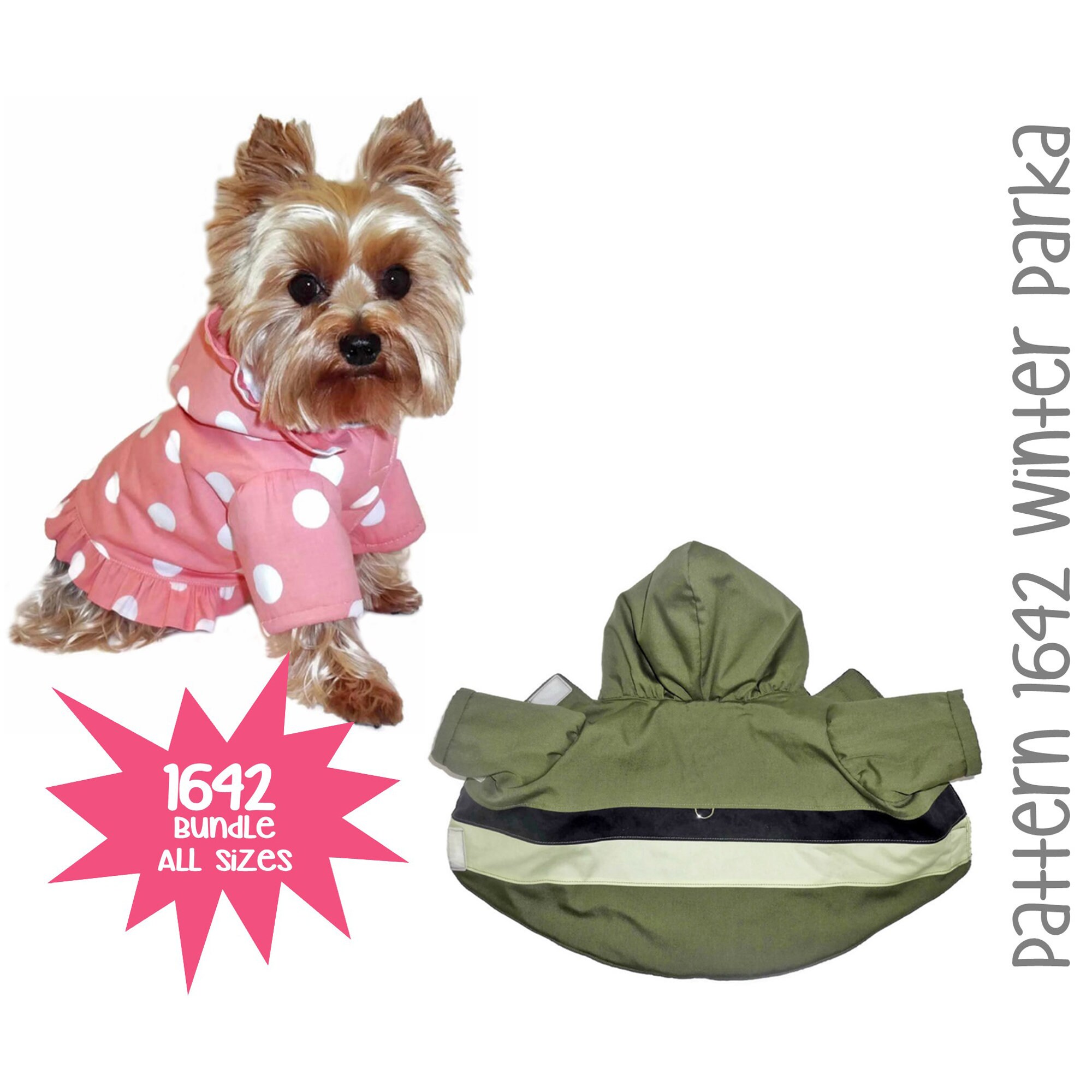 3x small dog clothes