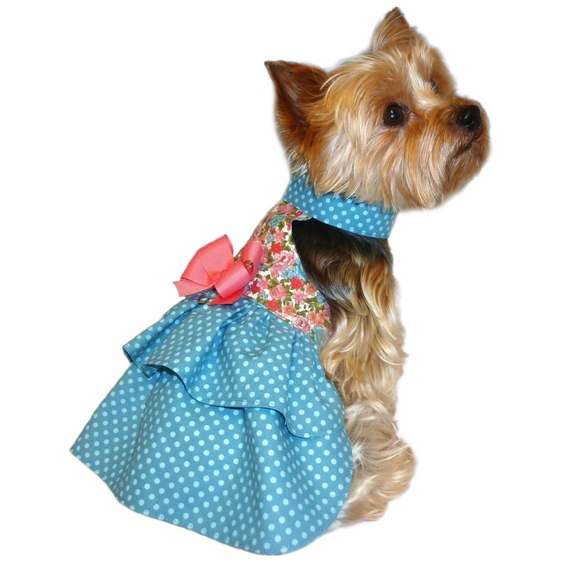Kati Lou Dog Dress and Dog Blouse Sewing Pattern 1551 Dog Sewing Patterns Dog Dresses Pet Dog Apparel Pet Harness Bundle All Sizes image 2
