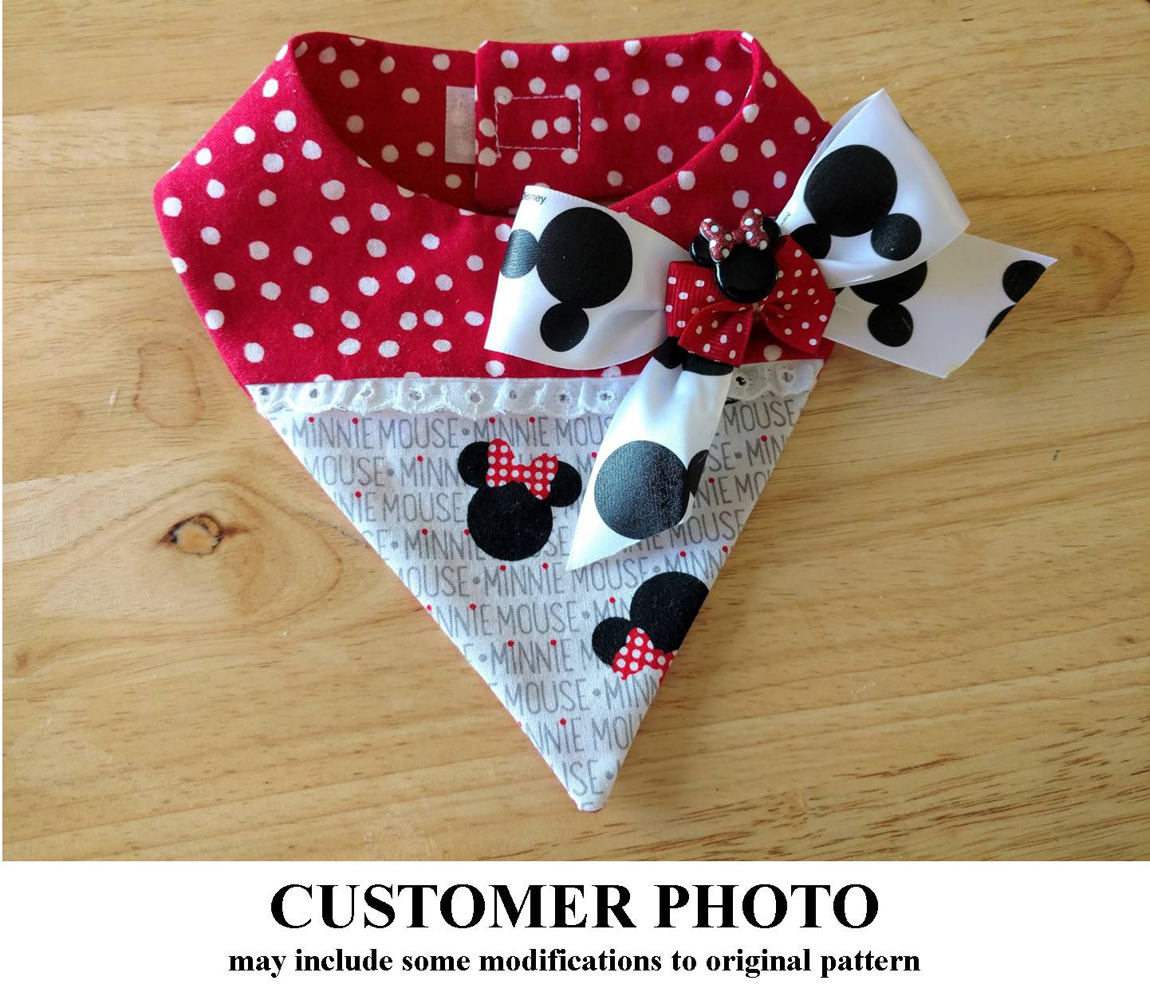 Dog Bandana Pattern 1767 Dog Neckerchief Dog Wedding Bow Etsy