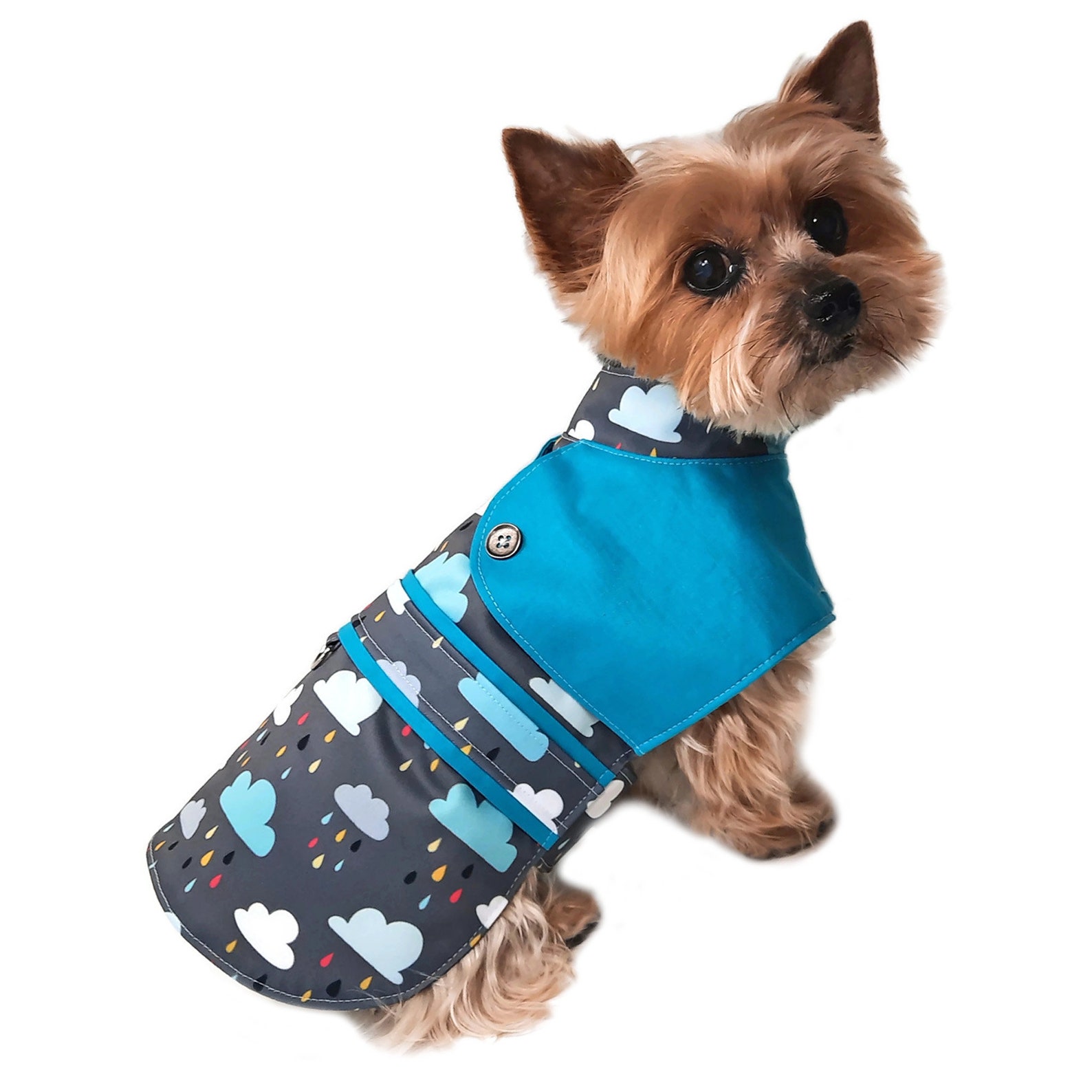 Dog Raincoat Sewing Pattern 1543 Dog Clothes Dog Coat Etsy Canada