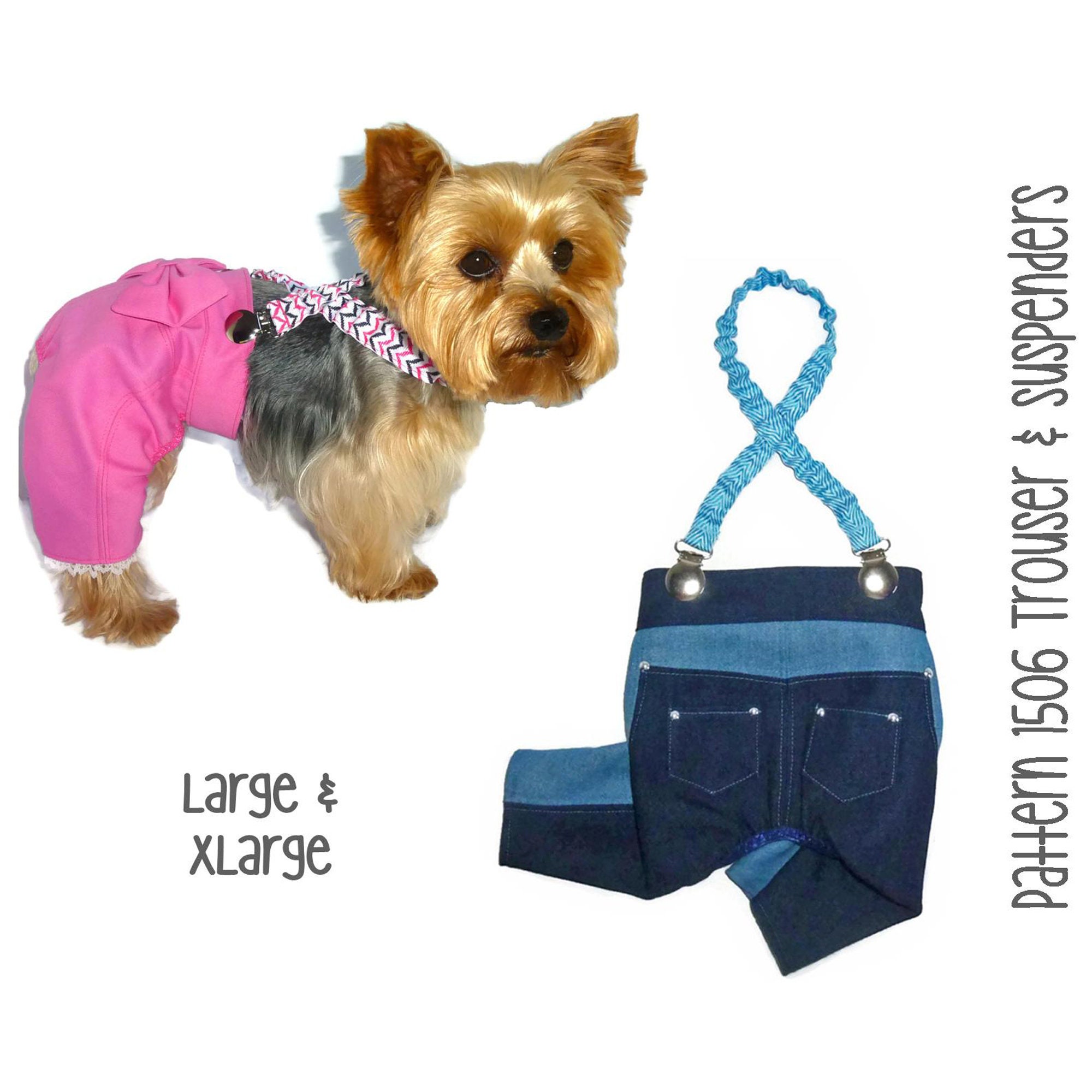 Dog Pants Sewing Pattern 1506 Dog Clothes Patterns Dog Etsy