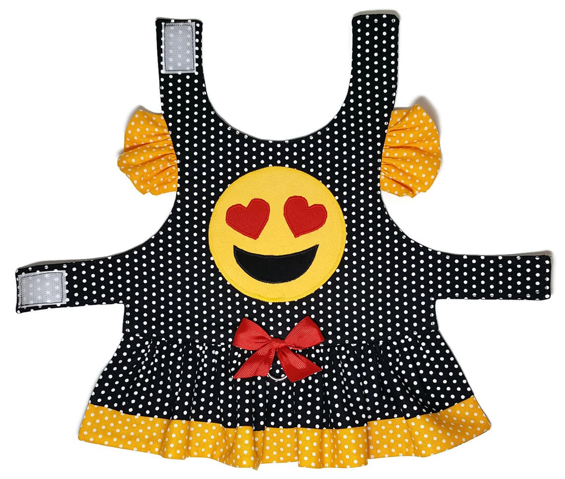 Emoji Love Dog Dress and Dog Vest Sewing Pattern 1519 Dog Etsy